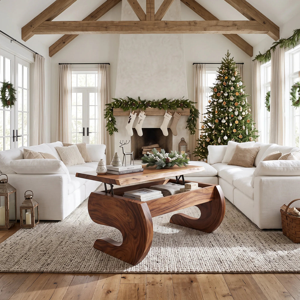 Organic Halloween Coffee Table With Storage Family Room