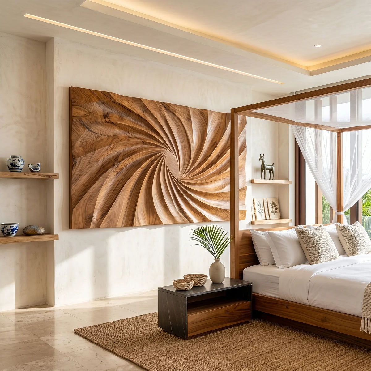 Modern Large Wood Wall Art For Living Room