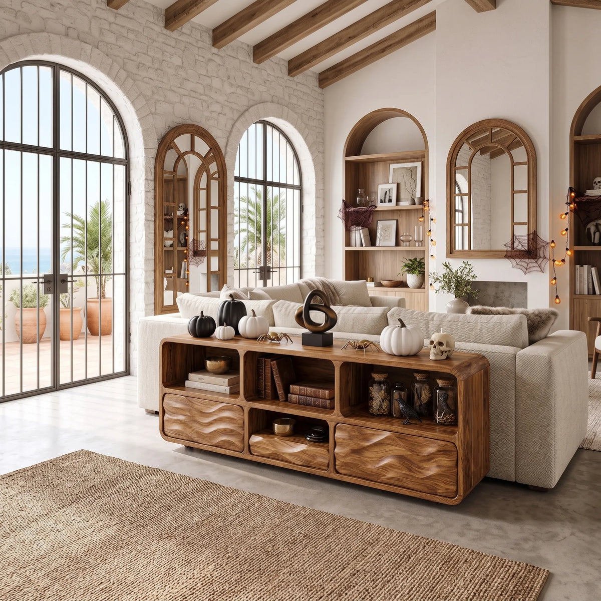 Rustic Halloween Hallway Table Modern Bedroom