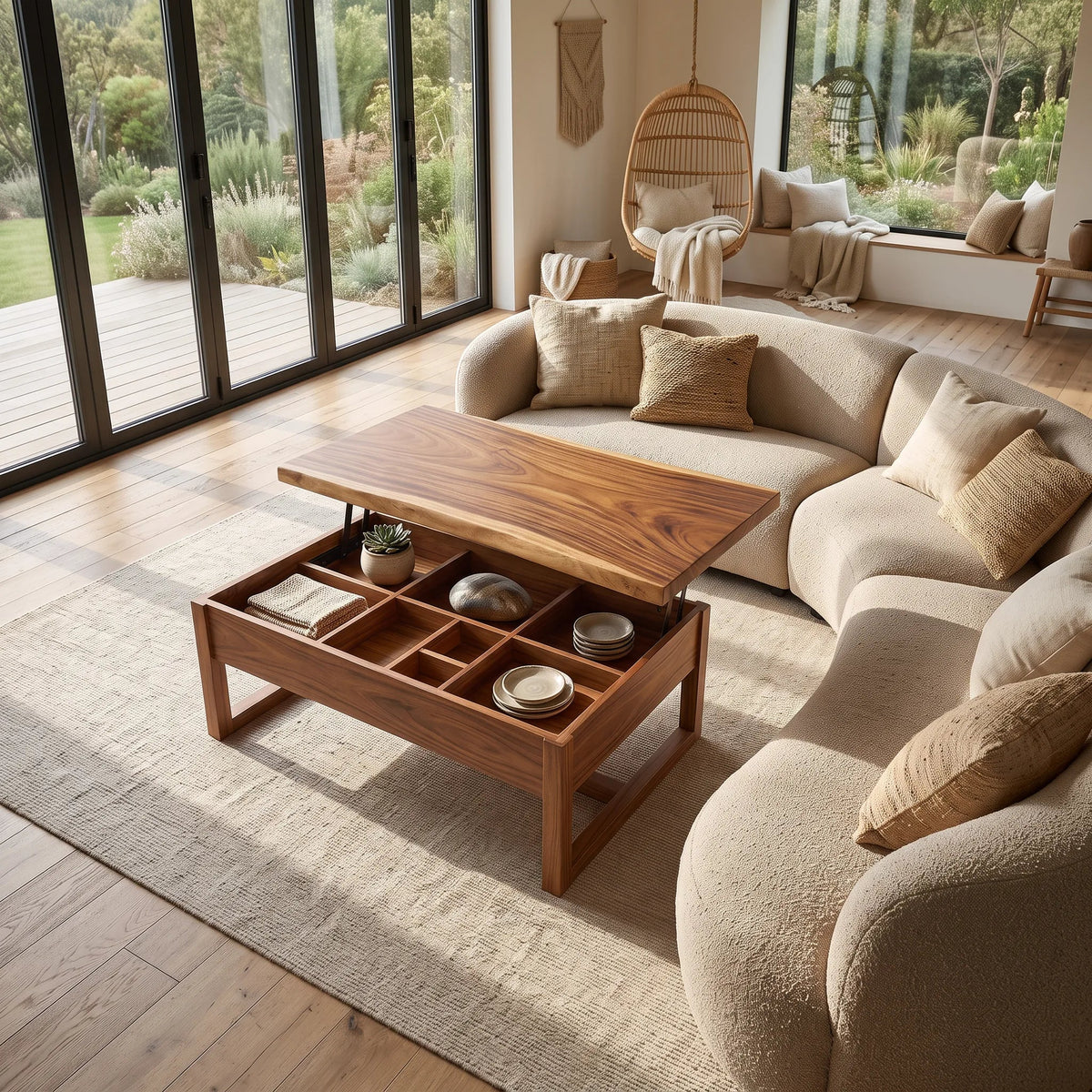 Mid Century Lift Top Coffee Table Modern Loft