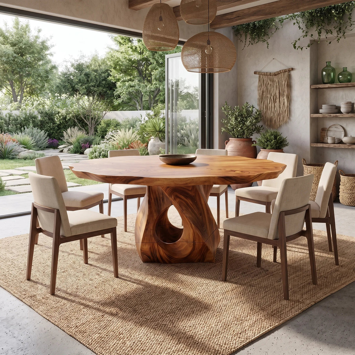 Tranquil Oval Dining Table Modern Dining Table Dining Room Table Sculptural Base For Dining Room