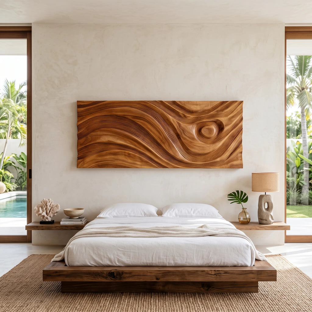 Mid Century Modern Wood Wall Art For Kitchen