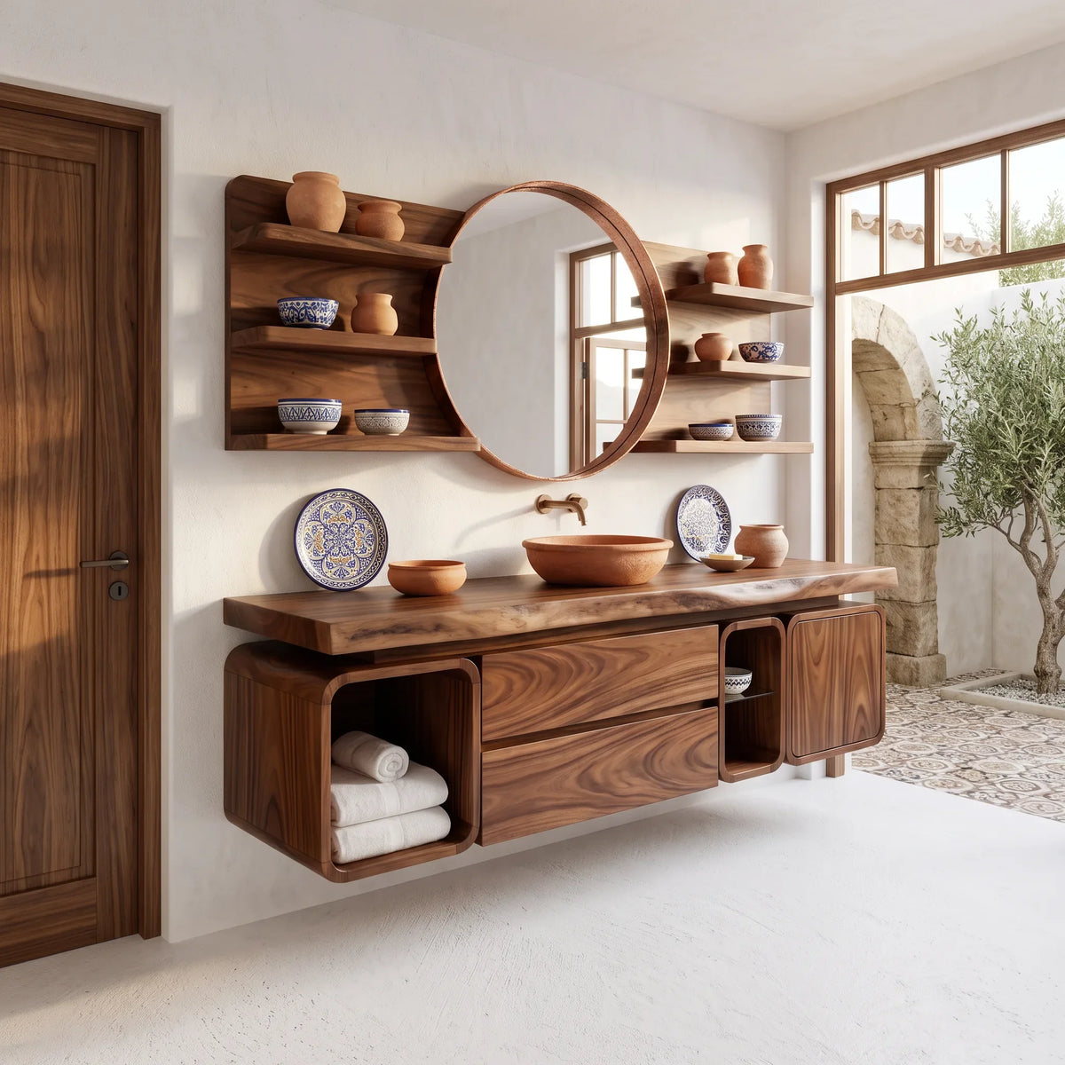 Modern Floating Bathroom Vanity Cabinet Primary Bathroom