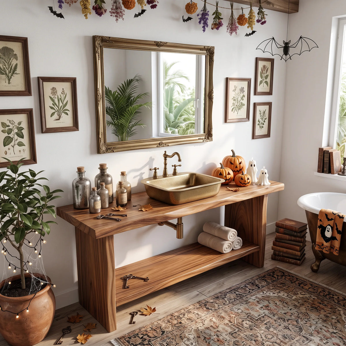 Rustic Halloween Bathroom Vanity Luxury Bathroom