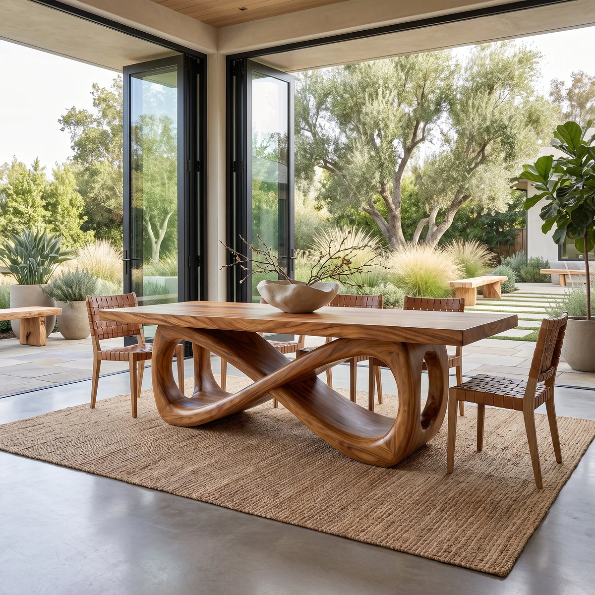 Airy Modern Dining Table Rectangle Wood Dining Room Table For Dining Room