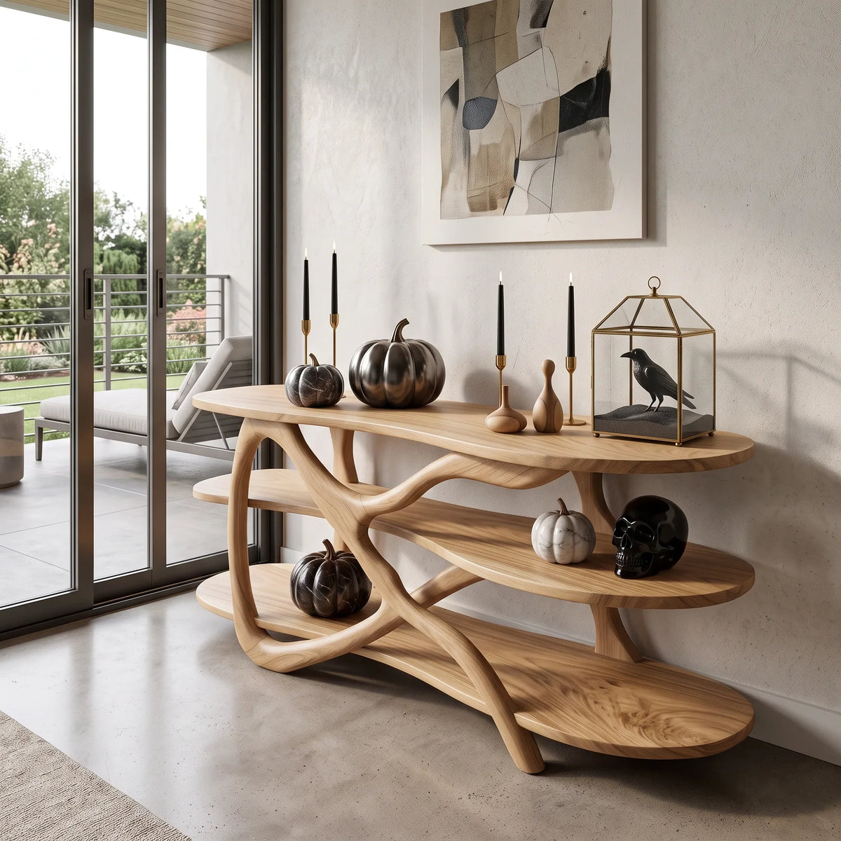 Farmhouse Halloween Sofa Table Coastal Living Room