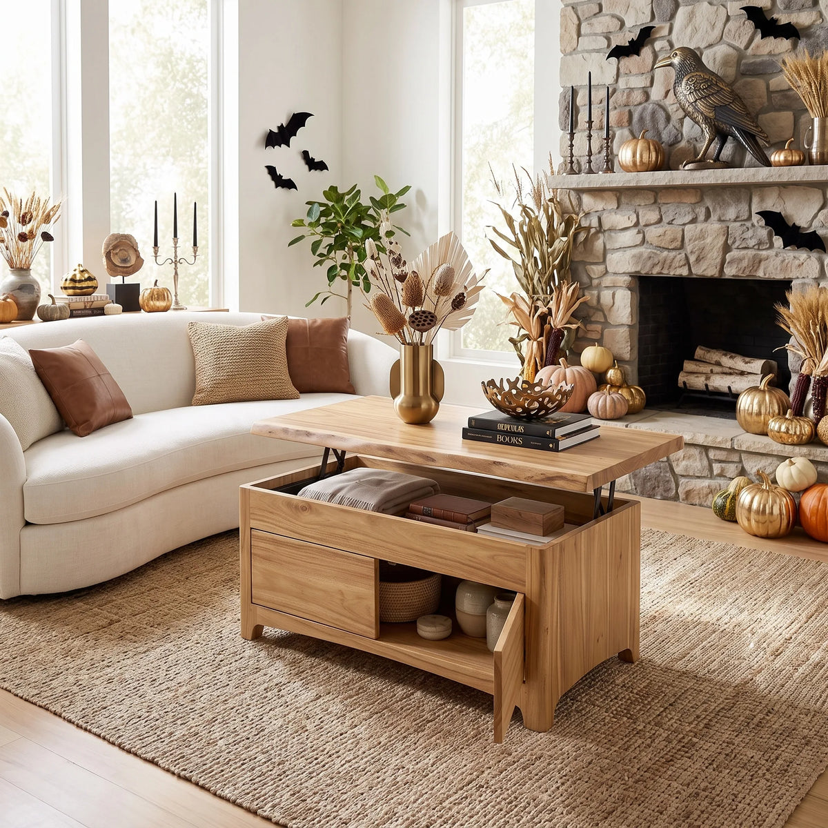 Handcrafted Halloween Coffee Table With Storage Luxury Residence