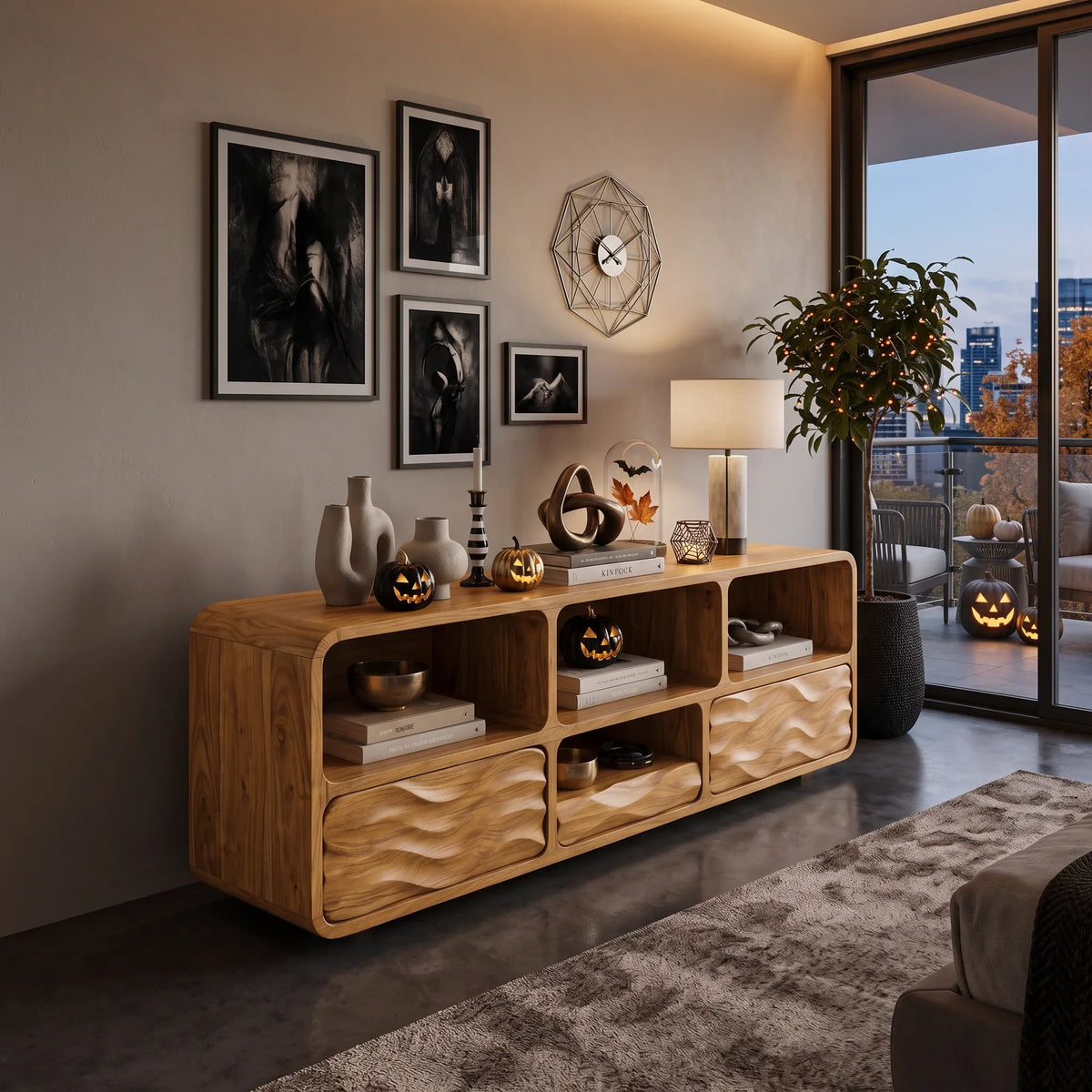 Rustic Halloween Hallway Table Modern Bedroom