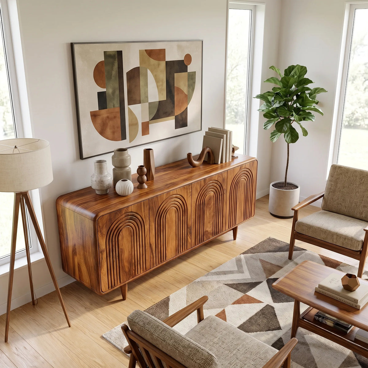 Elegant Sideboard Dining Room Sideboard Cabinet Modern Sideboard Rounded Arch Doors For Dining Room