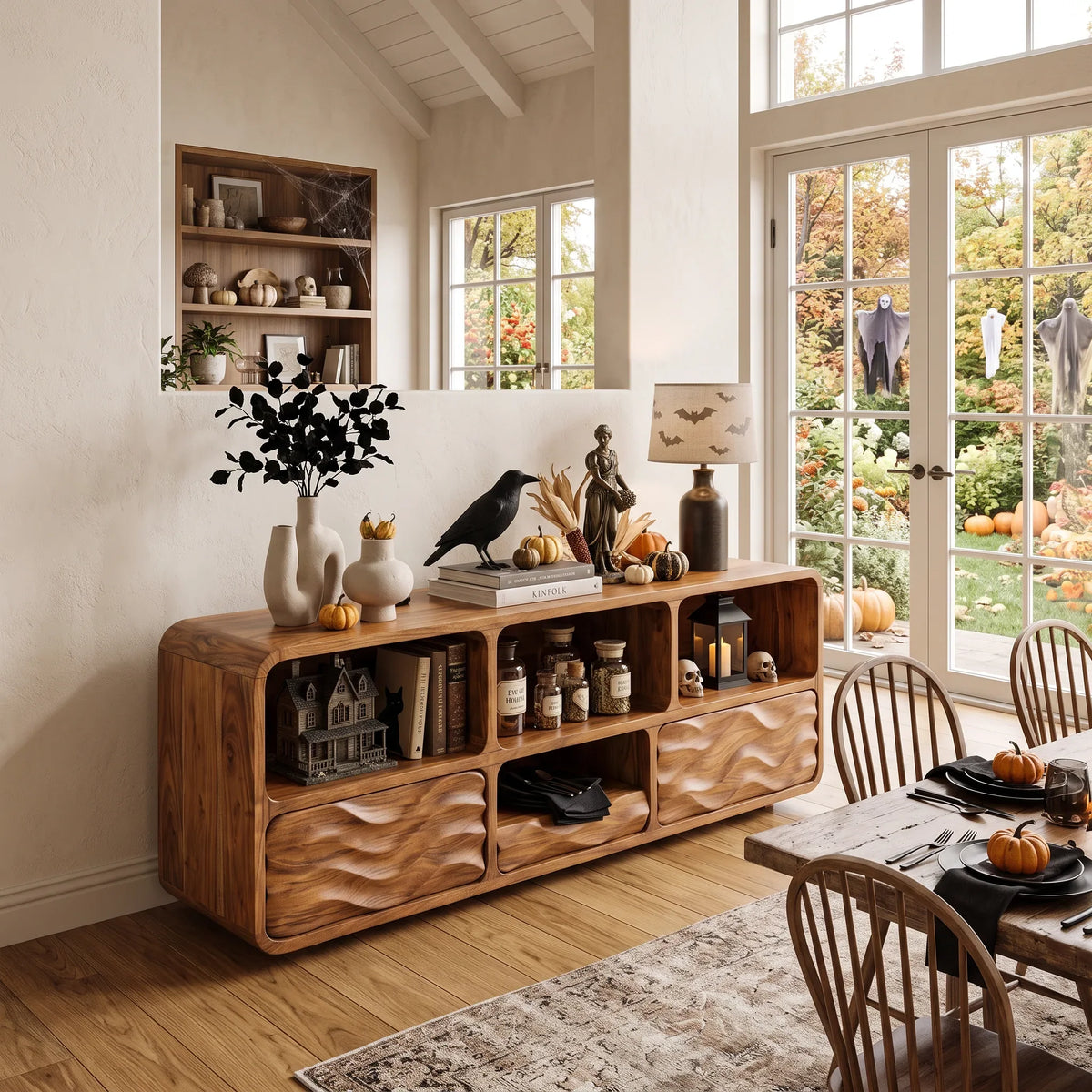 Rustic Halloween Hallway Table Modern Bedroom