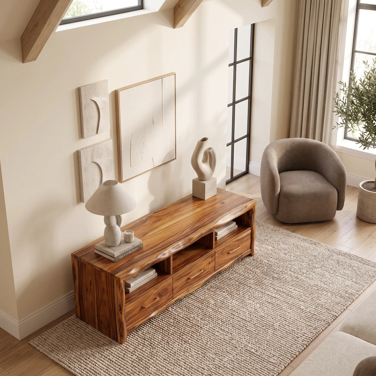 Rustic Wooden Storage Bench Drawers For Cozy Bedroom Decor