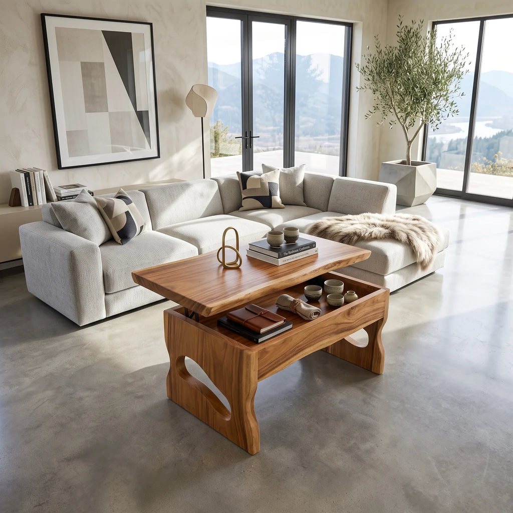 Mid Century Lift Top Coffee Table Urban Living Room