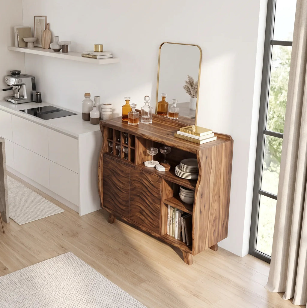 Organic Modern Bar Cabinet With Storage Kitchen