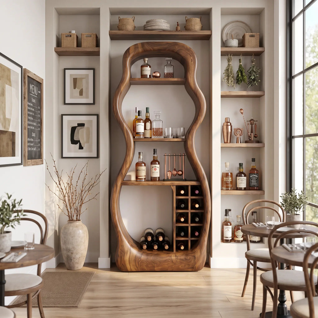 Handcrafted Liquor Cabinet Modern Living Room