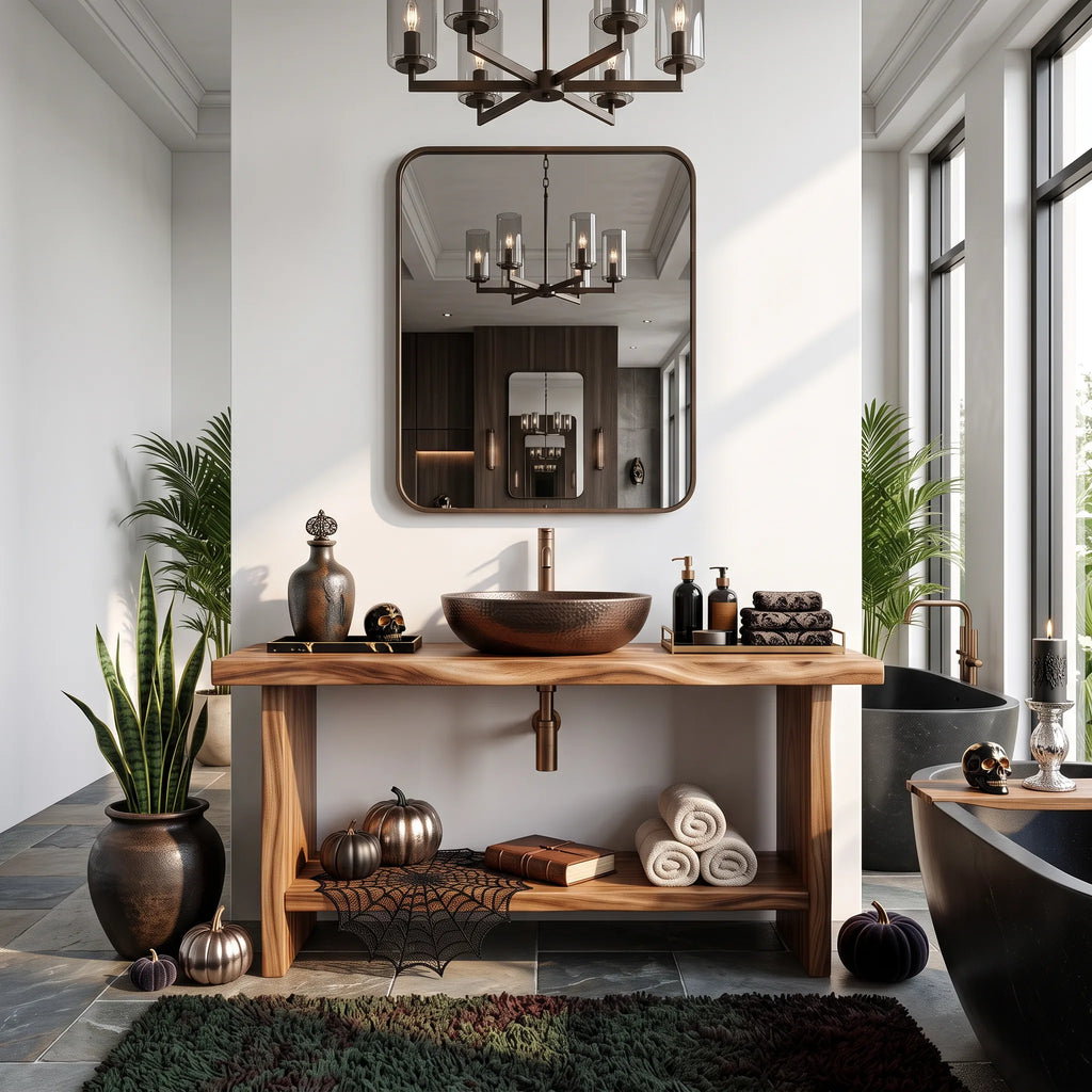 Rustic Halloween Bathroom Vanity Luxury Bathroom