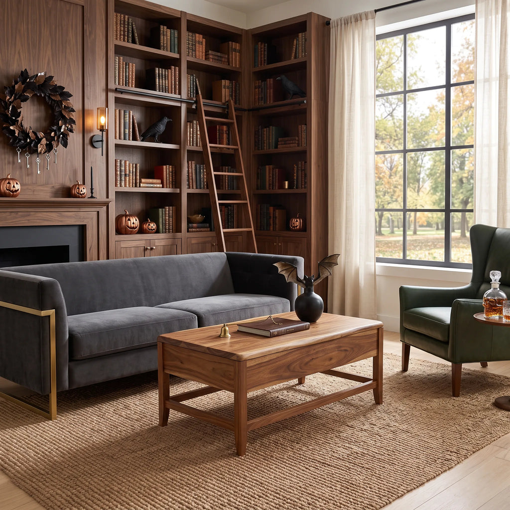 Rustic Pumpkin Lift Top Coffee Table Country Home