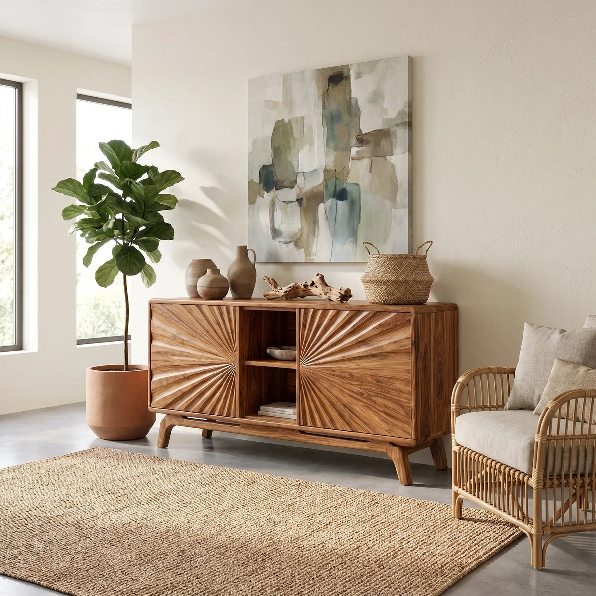 Radiant Sideboard Sideboard Cabinet Buffet Cabinet Sunburst Doors For Living Room