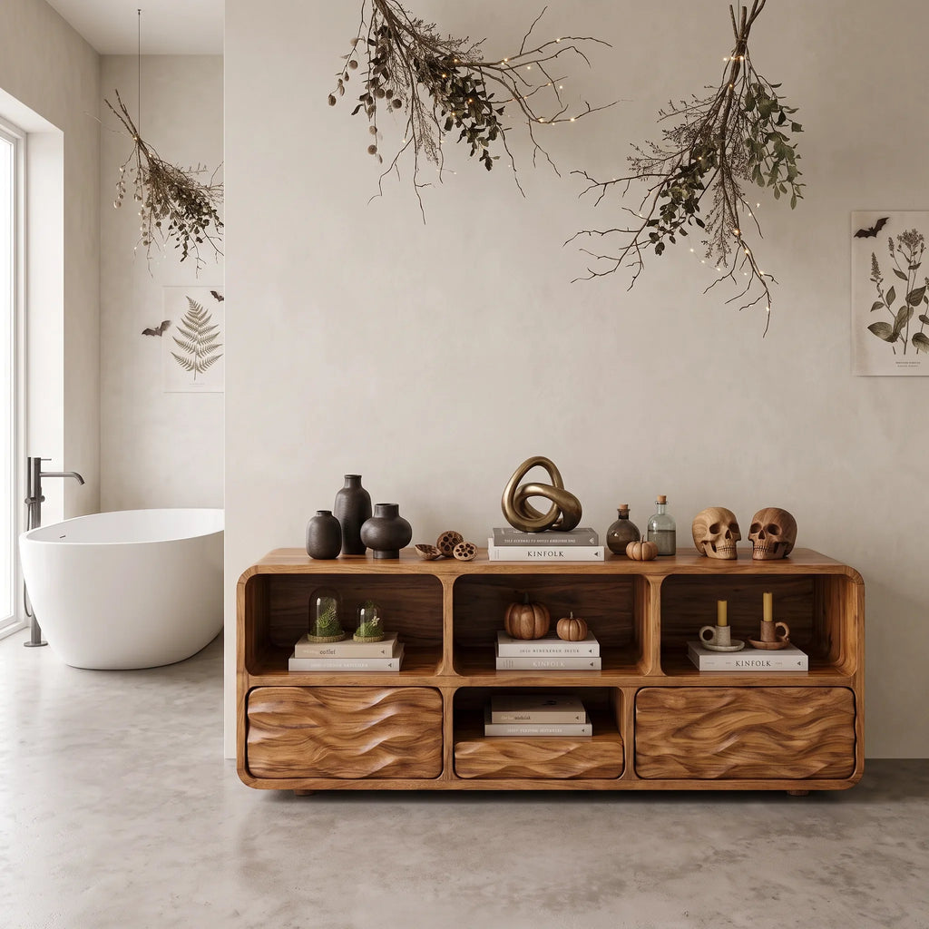 Rustic Halloween Hallway Table Modern Bedroom