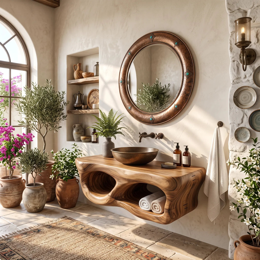 Modern Wooden Bathroom Vanity Wellness Room